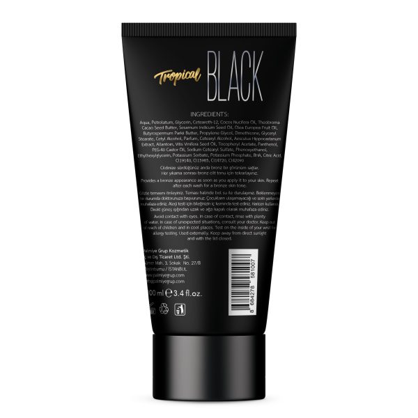 Tropical Black 100ml - Profesyonel Bronzlaştırıcı Losyon