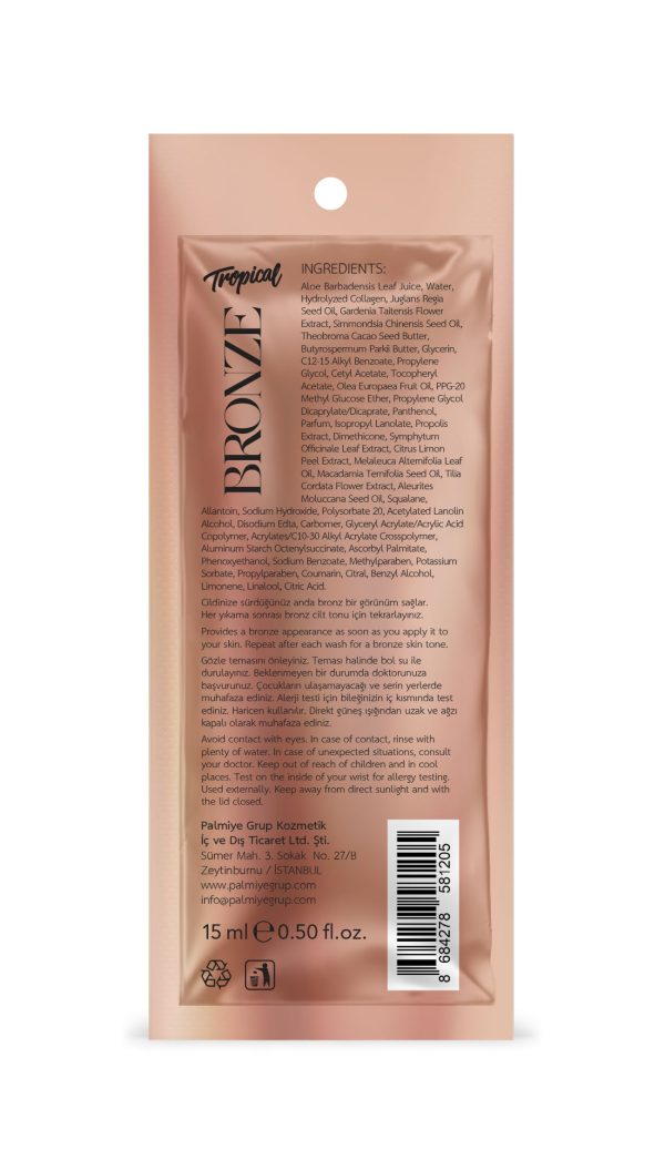 Tropical Bronze 15ml - Doğal Bronzlaştırıcı Losyon