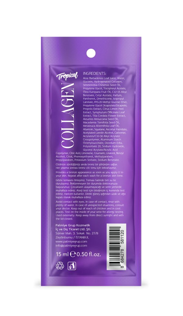 Tropical Collagen 15ml - Kolajenli Bronzlaştırıcı Losyon